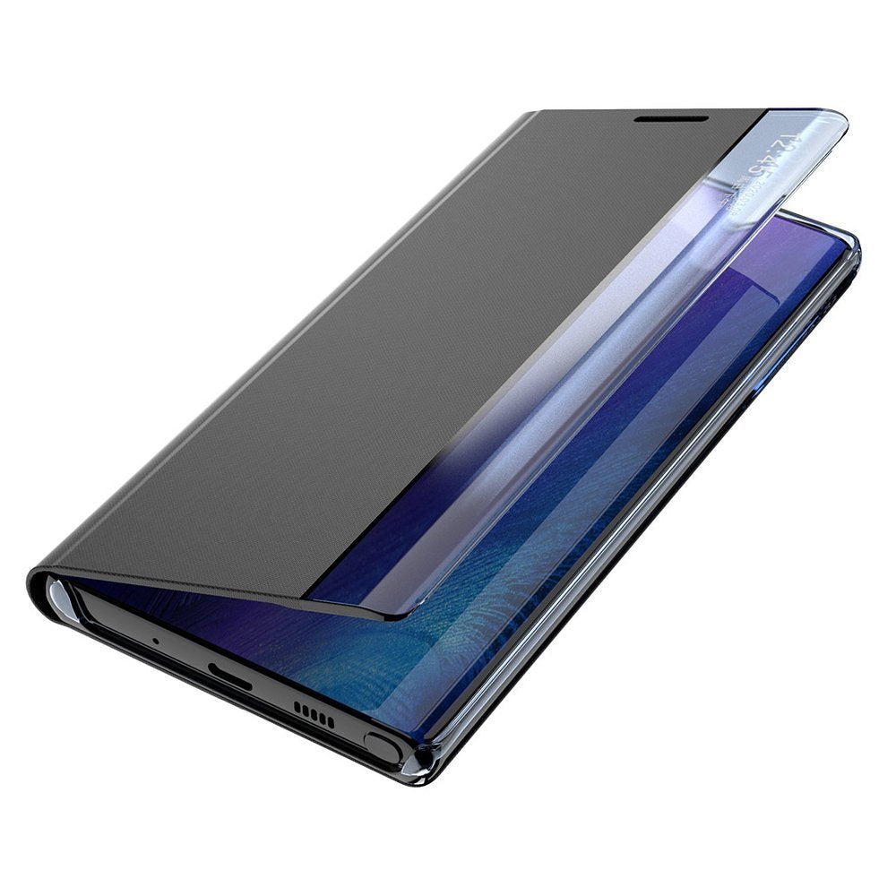 Sleep Case Bookcase Type Case med Smart Window til Xiaomi Redmi K40 Pro+ / K40 Pro / K40 / Poco F3 blå