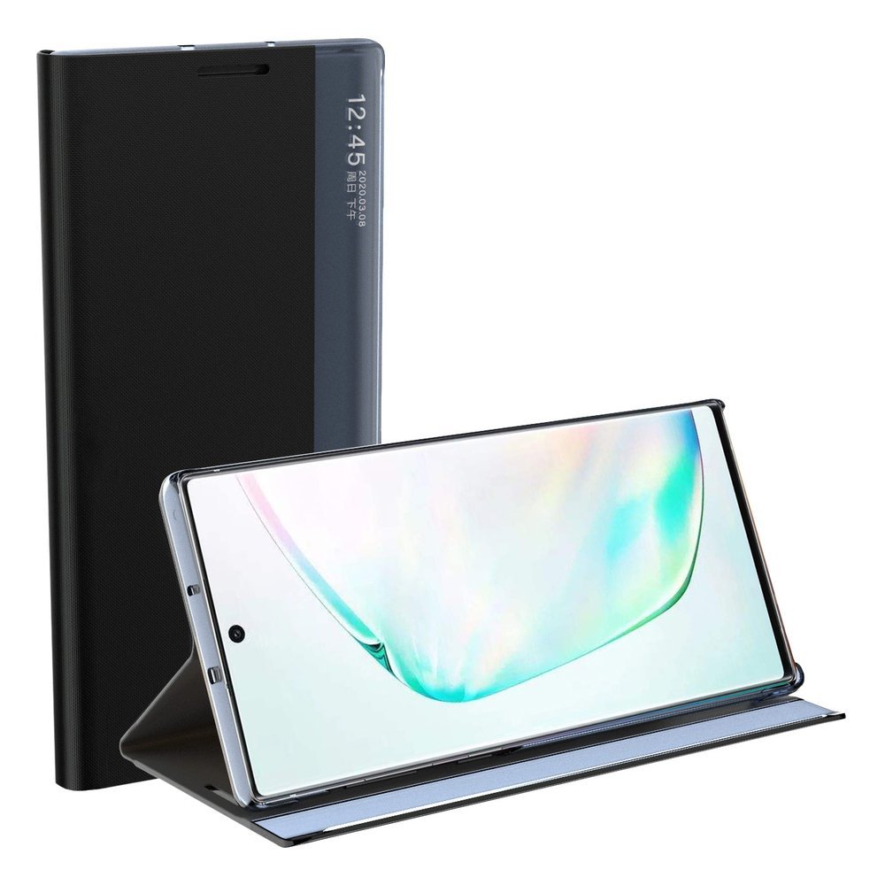Sleep Case Bookcase Type Case med Smart Window til Xiaomi Redmi K40 Pro+ / K40 Pro / K40 / Poco F3 blå