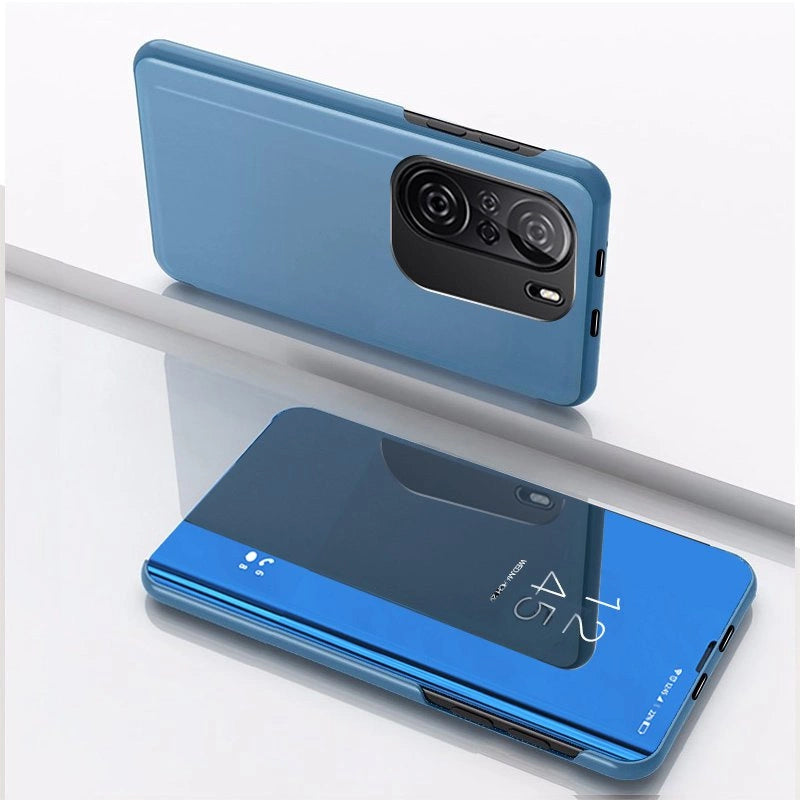 Clear View Case cover til Xiaomi Redmi K40 Pro + / K40 Pro / K40 / Poco F3 blå