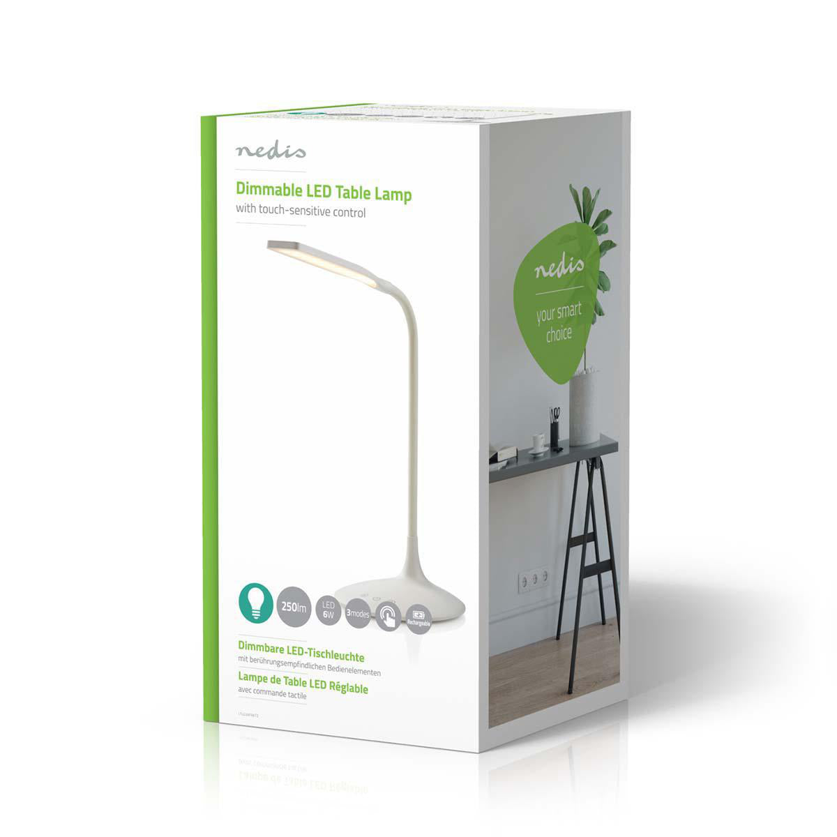 Nedis LTLG3M1WT2 skrivebordslampe opladbar