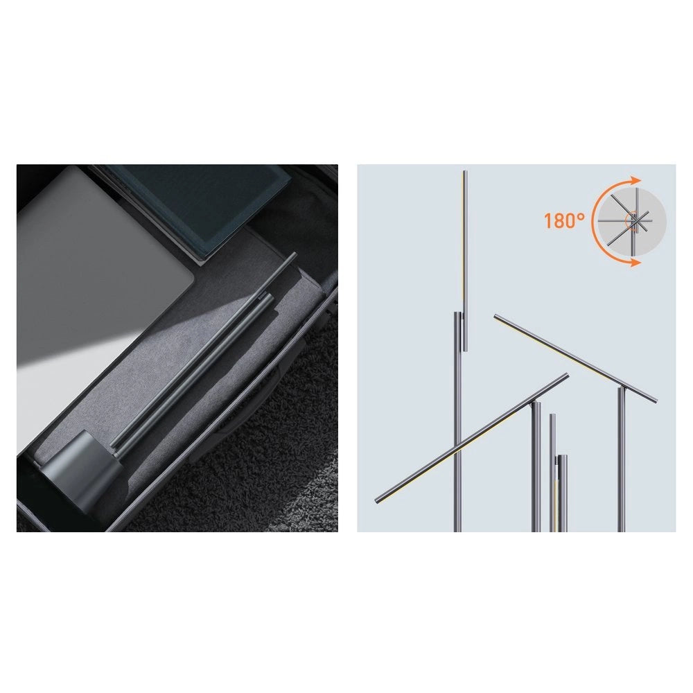 Baseus Smart Eye trådløs LED-skrivbordslampe med batteri 2200 mAh grå (DGZG-0G)