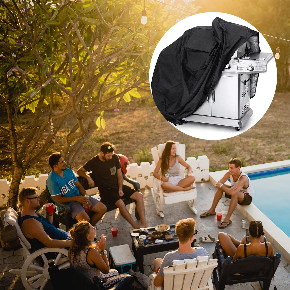 Vandtæt grilldæksel, cykeldæksel, scooterdæksel L sort