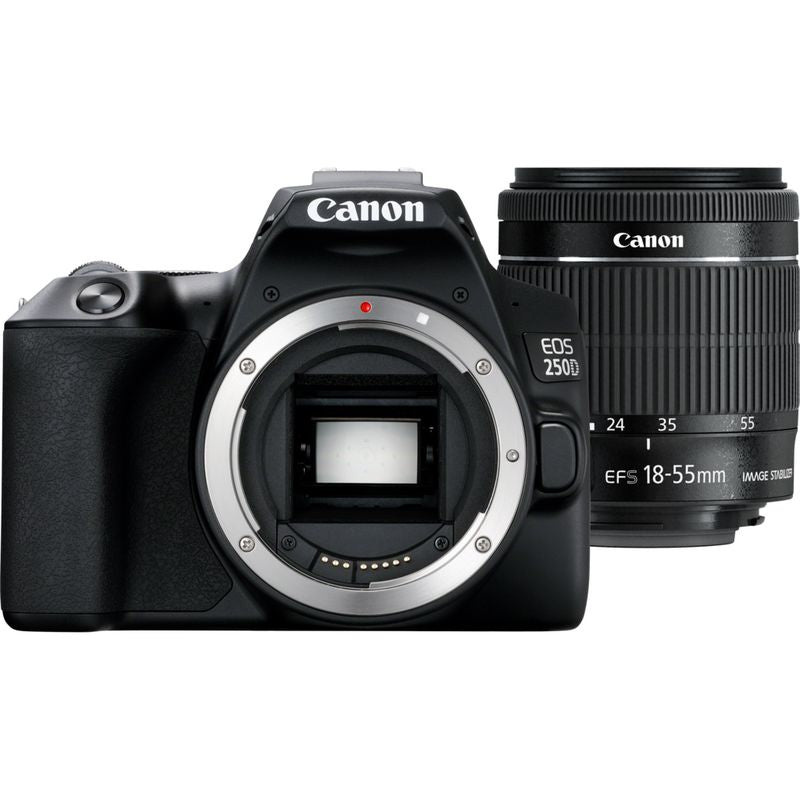 Canon EOS 250D 24.1Megapixel Sort Sort Digitalkamera