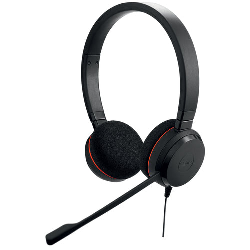 Jabra Evolve 20 UC stereo Kablet Høretelefoner Sort