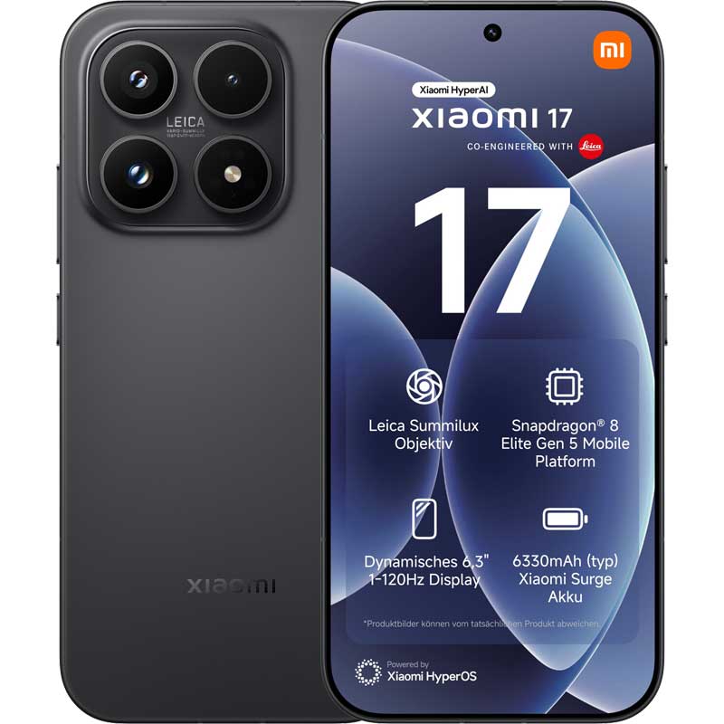 Xiaomi 17 12/512GB 5G Black EU