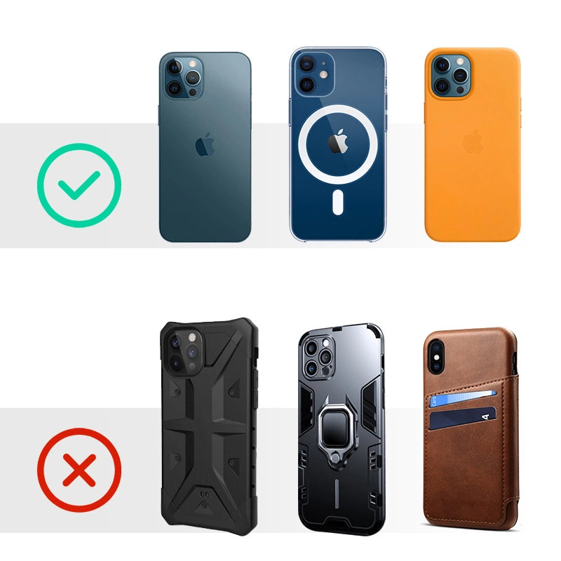 Joyroom Car Magnetic Holder Qi Wireless Inductive Charger 15W (MagSafe Kompatibel til iPhone) Sort (JR-ZS240)