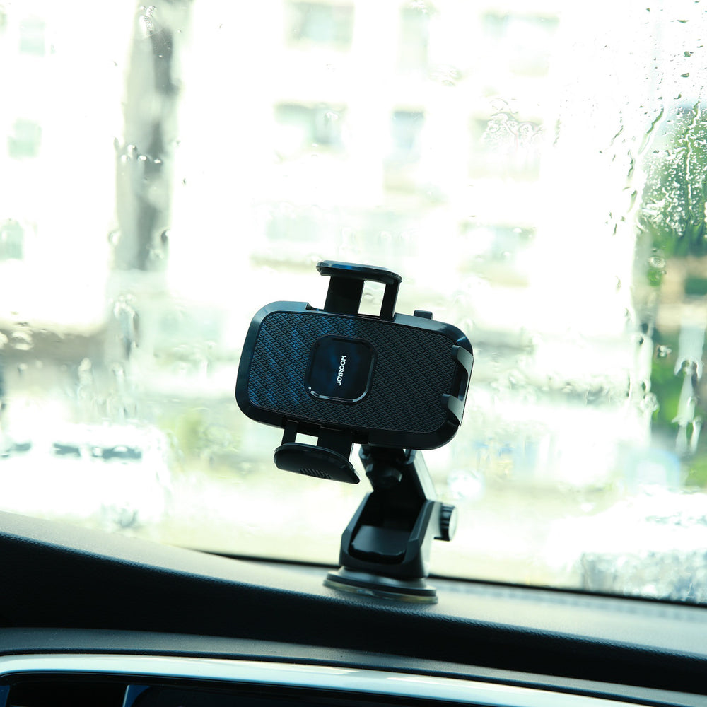 Joyroom car phone holder with telescopic extendable arm for dashboard and windshield black (JR-ZS259)