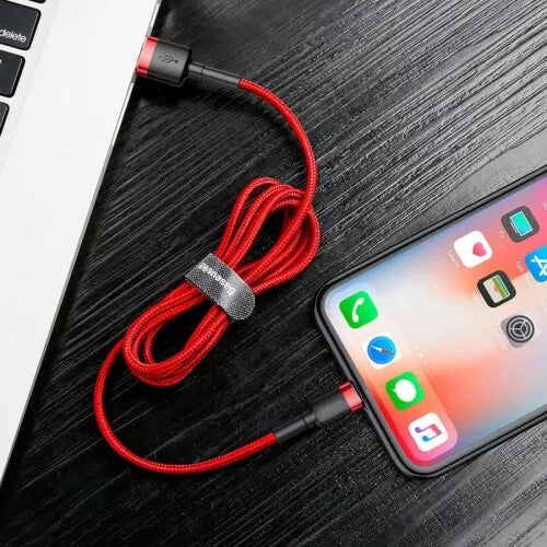 Baseus CALKLF-A09 Lightning kabel 0,5 m Rød