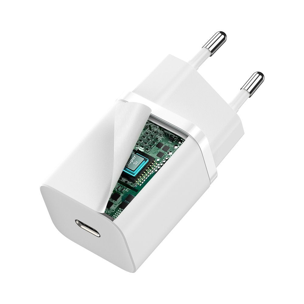 Baseus Super Si 1C fast charger USB Type C 30W Power Delivery Quick Charge white (CCSUP-J02)