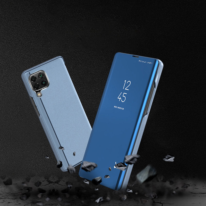 Clear View Case cover til Samsung Galaxy A22 4G blå