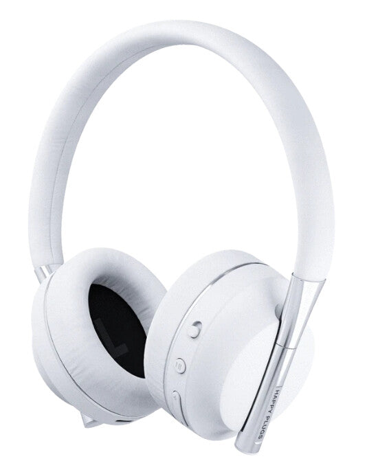 Happy Plugs PLAY Headset Kabel & trådløs USB Type-C Bluetooth Hvid