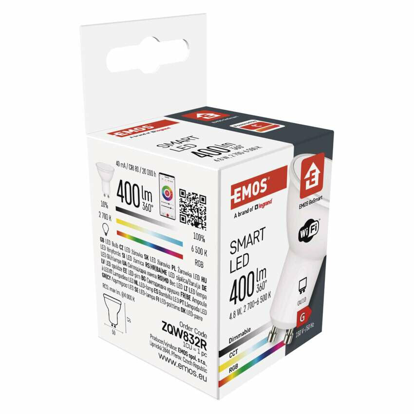 Emos ZQW832R Smart pære Wi-Fi 4,8 W