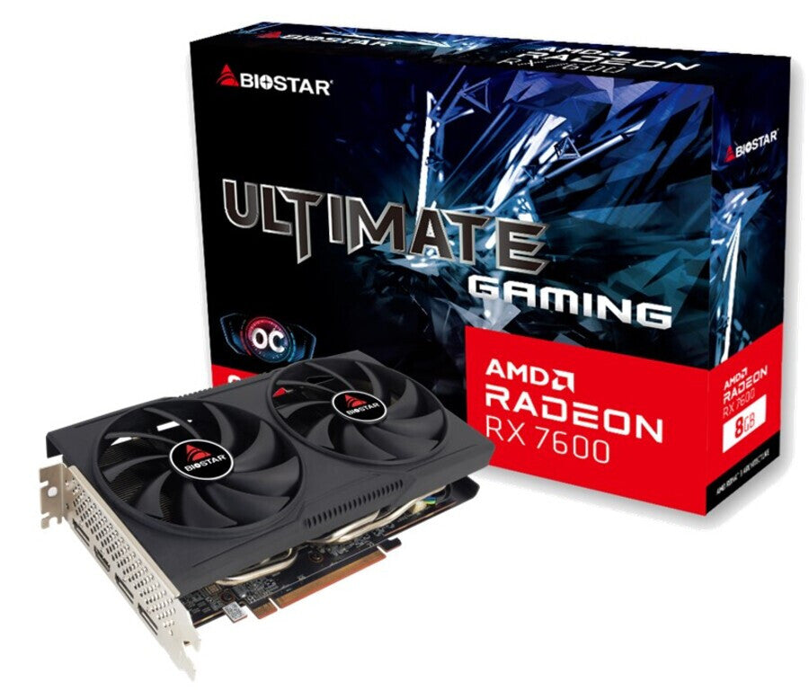Biostar Radeon RX7600 OC AMD Radeon RX 7600 8 GB GDDR6