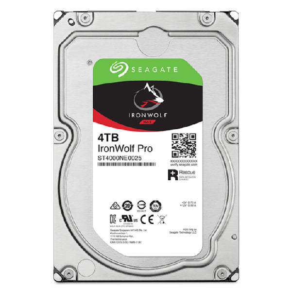 Seagate IronWolf Pro ST4000NT001 harddisk 4 TB 7200 rpm 256 MB 3.5"