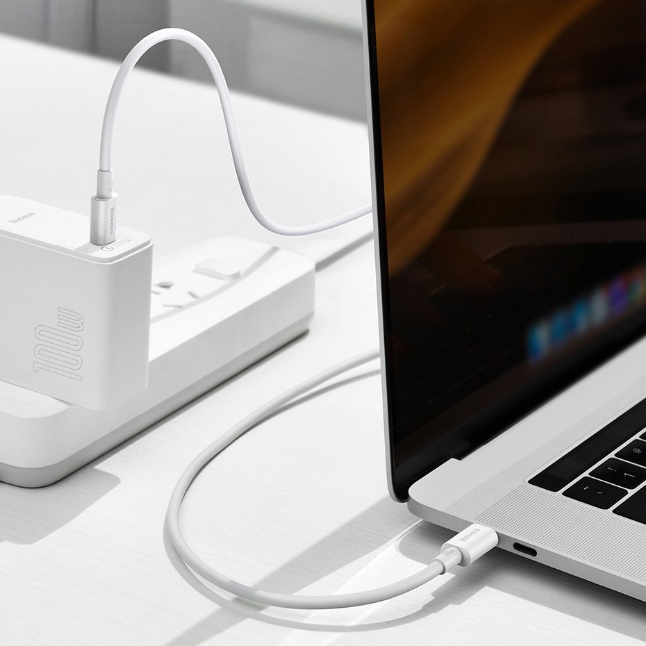 Baseus CATYS-C01 USB-C - USB-C PD QC FCP cable 100W 5A 480Mb/s 2m - black