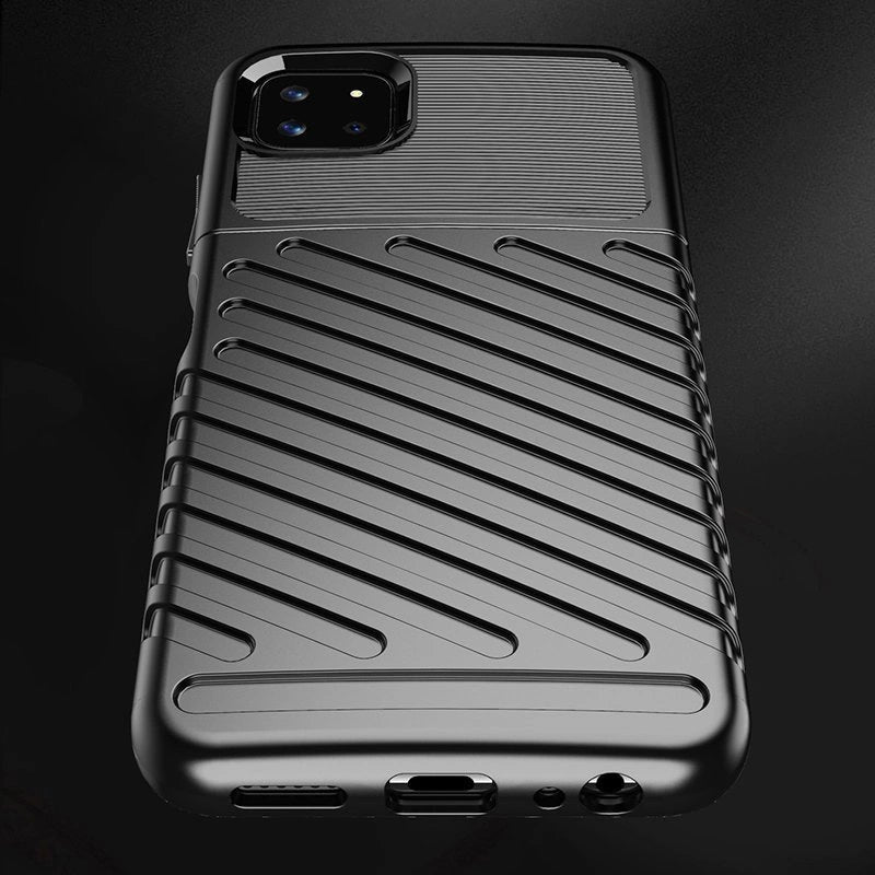 Thunder Case Flexible Tough Rugged Cover TPU Case til Samsung Galaxy A22 5G blå