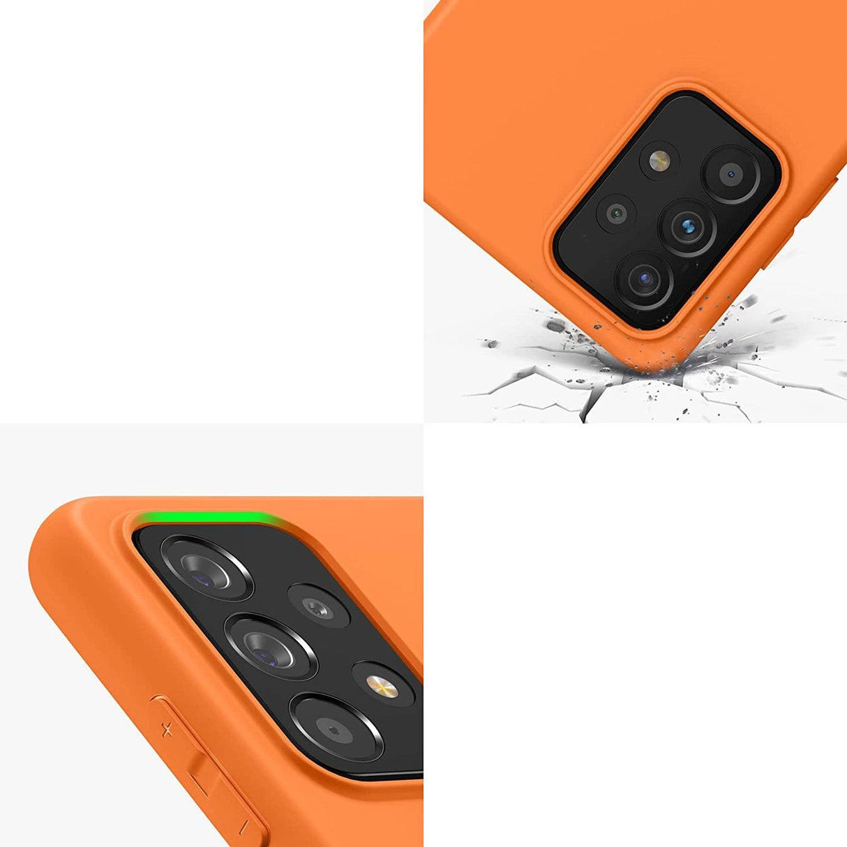 Silicone Case Soft Flexible Rubber Cover til Samsung Galaxy A22 4G blå