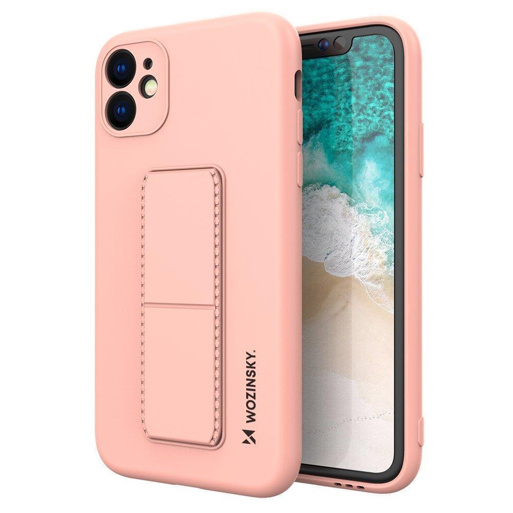 Wozinsky Kickstand Case silikonhylster med stativ Samsung Galaxy A32 4G pink