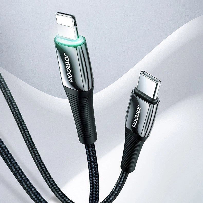 Joyroom S-1224K2 USB-C / Lightning PD-kabel 20W 2.4A 1.2m - rød