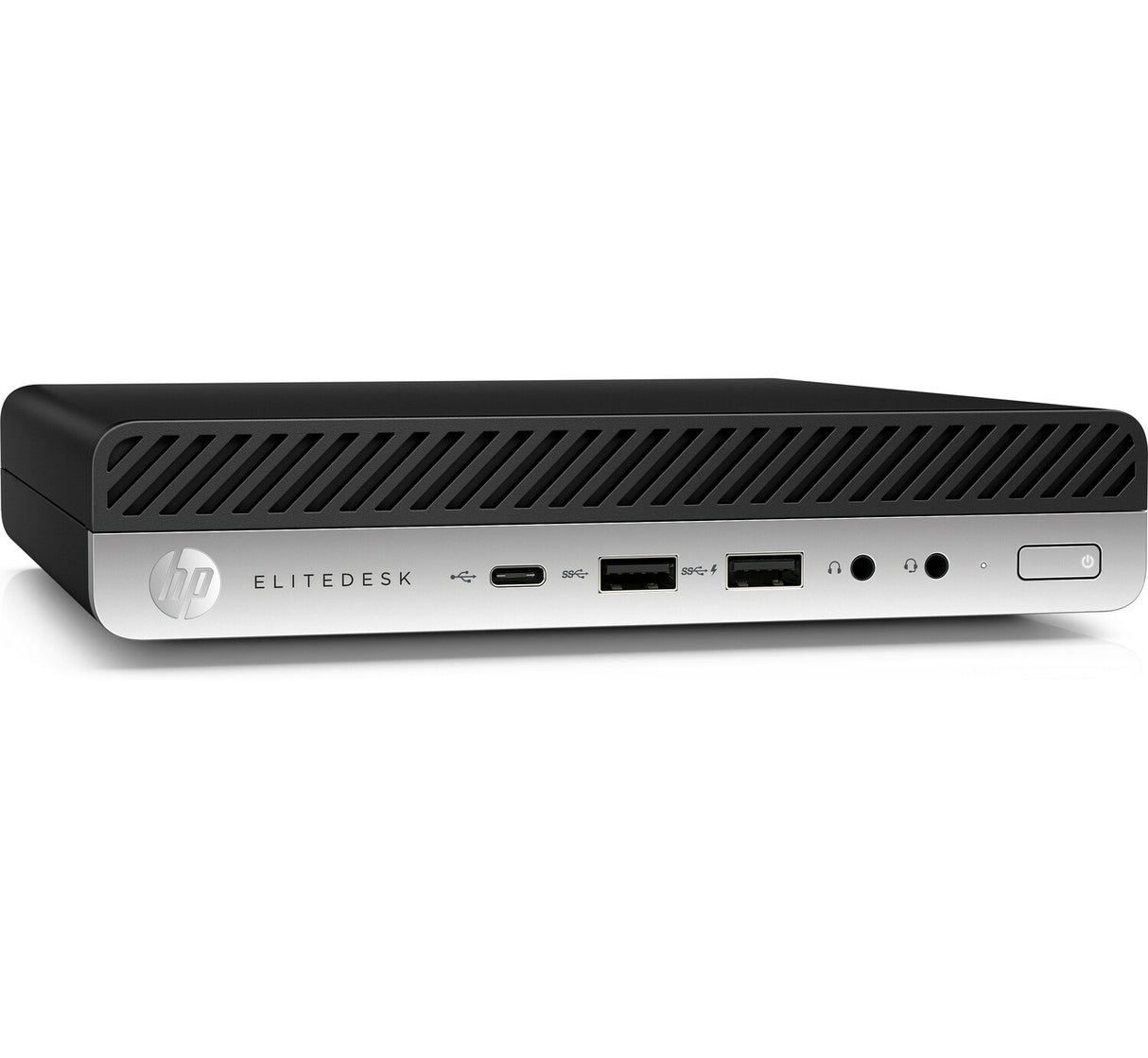 T1A HP EliteDesk 800 G4 Refurbished Intel® Core™ i5 i5-8500T 8 GB DDR4-SDRAM 256 GB SSD Windows 11 Pro Mini PC Sort, Sølv