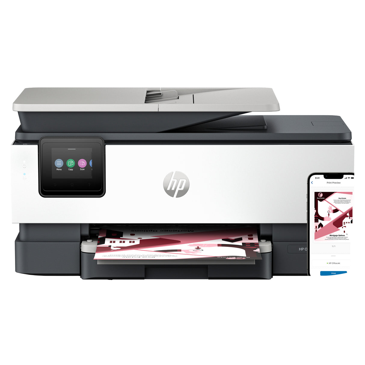 HP OfficeJet Pro 8124e Trådløst All-in-One Farve Printer, Instant Ink; 2-sidet printning