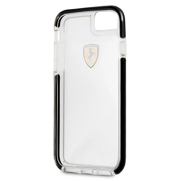 Ferrari Hardcase FEGLHCP7BK iPhone 7/8 SE 2020 / SE 2022 Stødtæt gennemsigtig sort