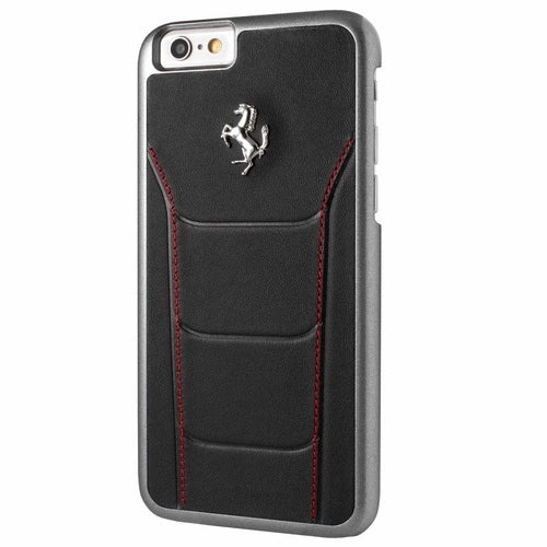 Ferrari Hardcase FESEHCP6BKR iPhone 6/6S 488 sort/rød stikning