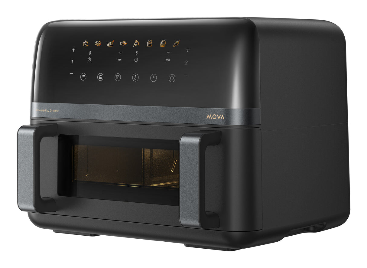 MOVA FD20 PRO Dobbelt 9 L Enkeltstående 2700 W Varmluftsteger Sort