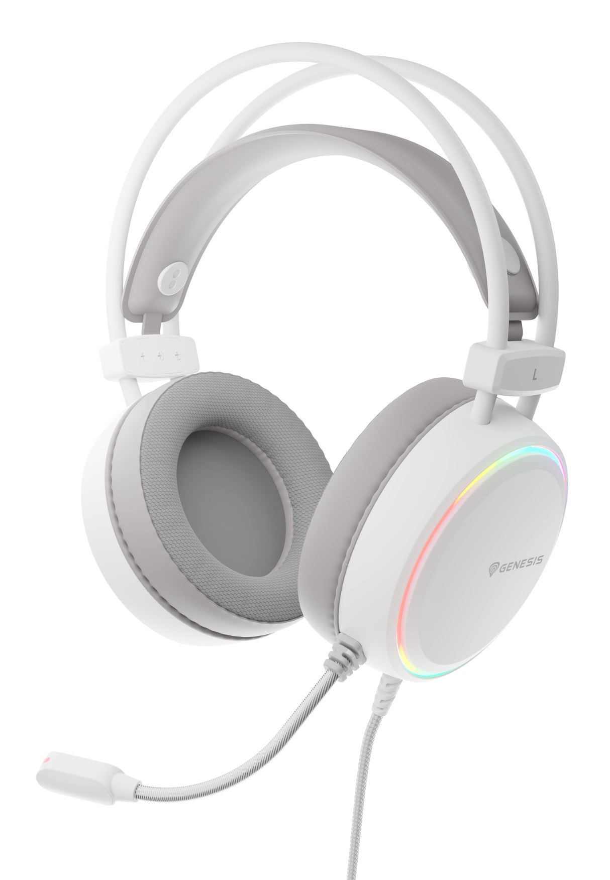 GENESIS NSG-2308 hovedtelefoner/headset Ledningsført Spil USB Type-A Hvid