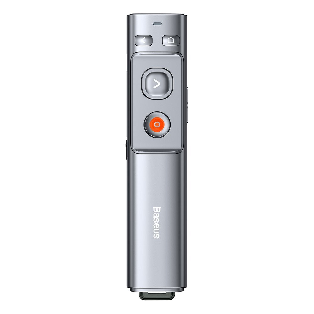 Baseus Orange Dot Wireless Presentation Laser Pointer - Gray (with battery)