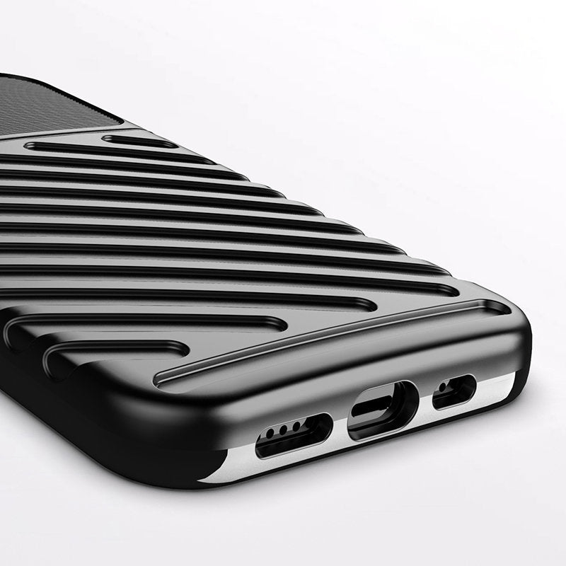 Thunder Case Flexible Tough Rugged Cover TPU Case til iPhone 13 mini grøn