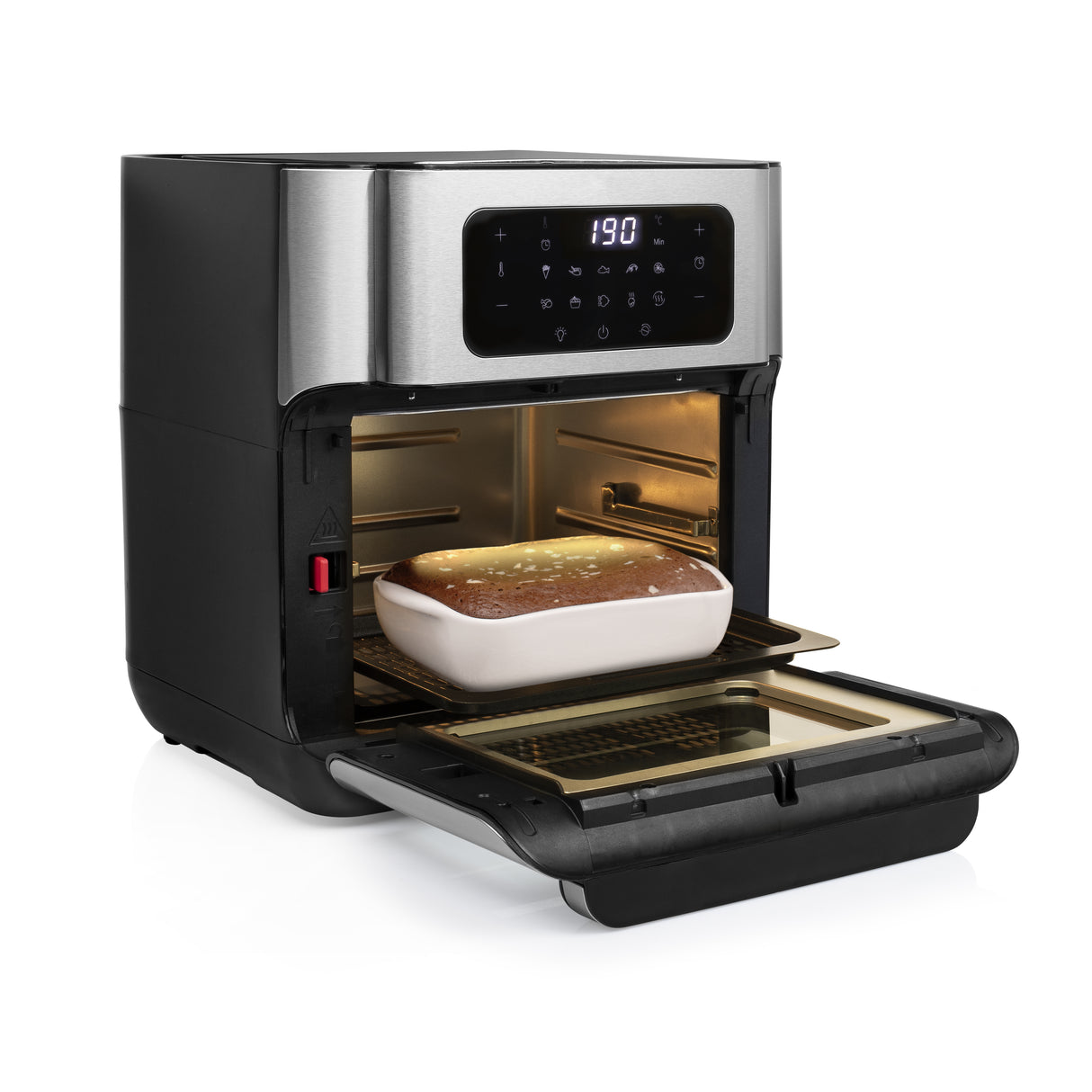 Princess 182065 Enkelt 10 L Enkeltstående 1500 W Varmluftsteger Sølv