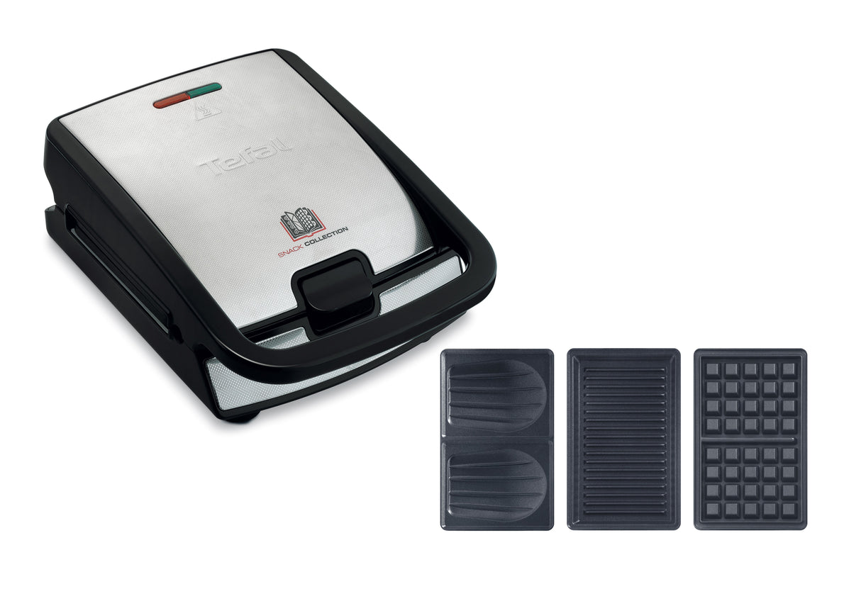 Tefal Snack Collection SW852D sandwichtoaster 700 W Sort, Rustfrit stål