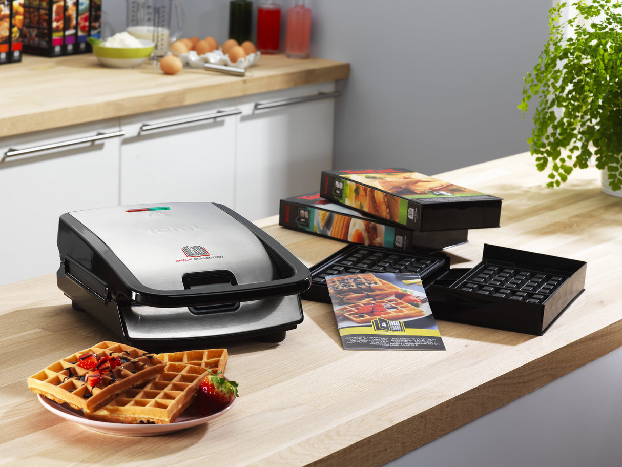 Tefal Snack Collection SW852D sandwichtoaster 700 W Sort, Rustfrit stål