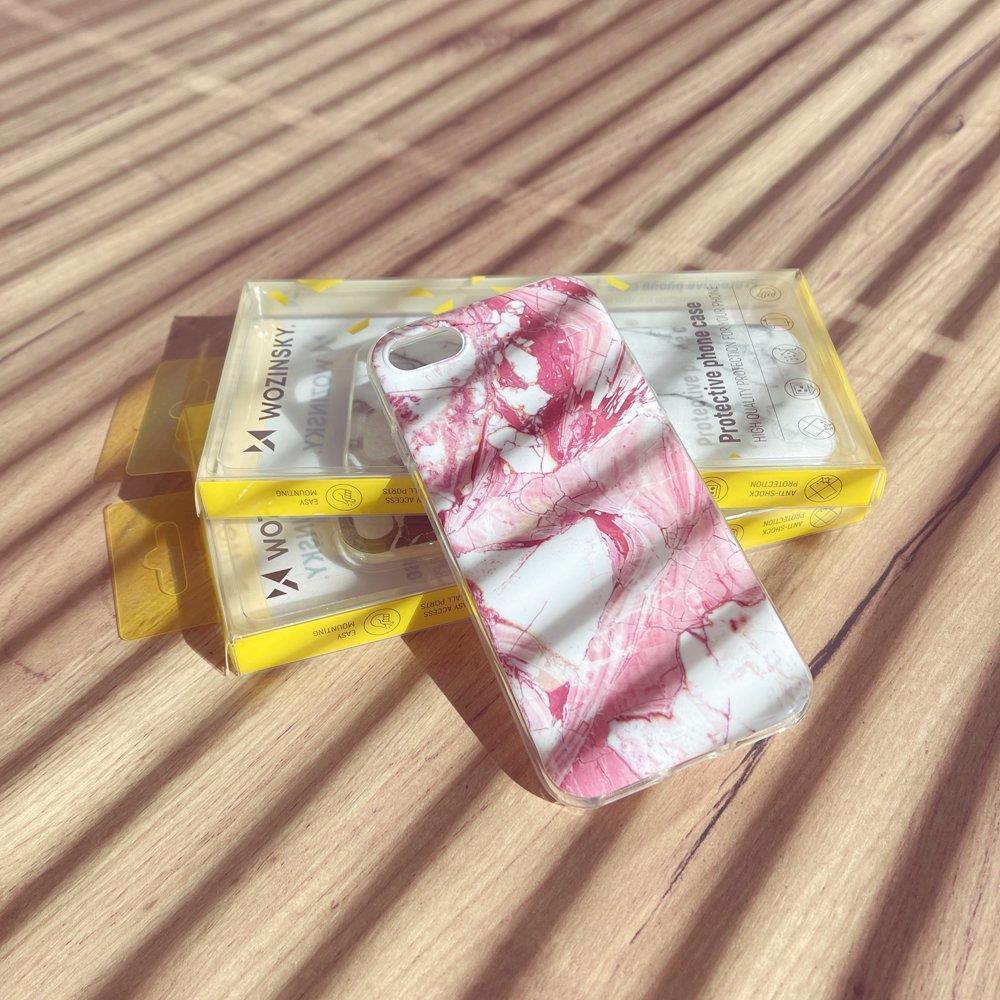 Wozinsky Marble TPU cover til Xiaomi Redmi Note 10 5G / Poco M3 Pro hvid