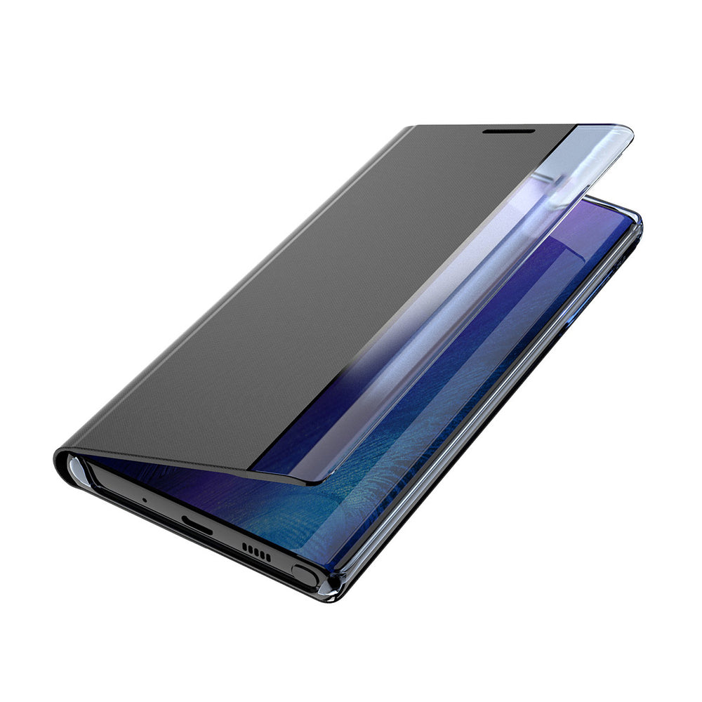 Sleep Case Bookcase Type Case med Smart Window til iPhone 13 Pro lyserød