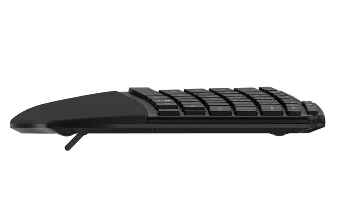 Kensington Pro Fit Ergo KB675 EQ TKL tastatur Hjemme/kontor USB + RF Wireless + Bluetooth QWERTY Nordisk Sort