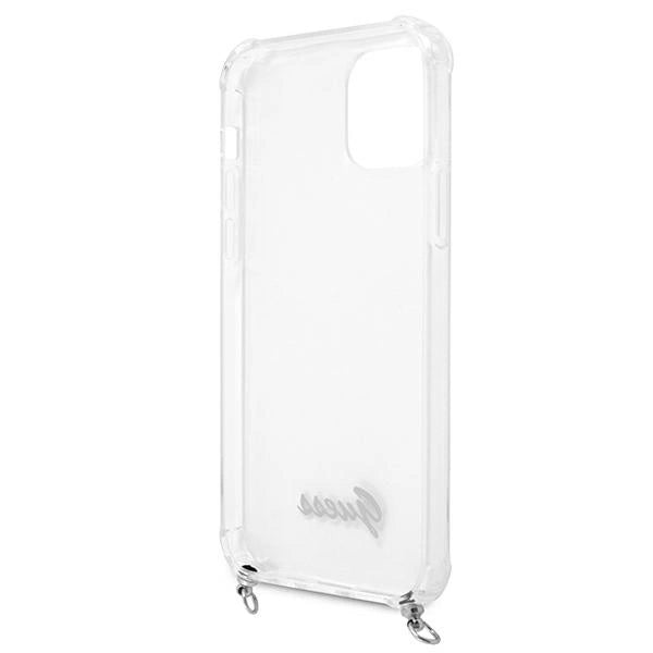 Guess GUHCP12LKC4GSSI iPhone 12 Pro Max 6.7" Transparent hardcase 4G Silver Chain