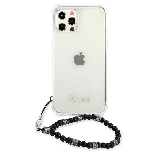Guess GUHCP12LKPSBK iPhone 12 Pro Max 6.7" Transparent hardcase Black Pearl