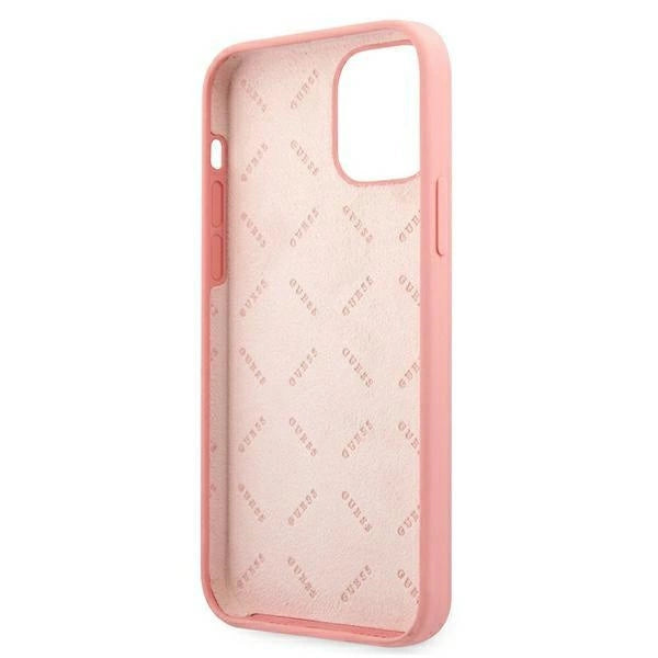 Guess GUHCP12LLSPEWPI iPhone 12 Pro Max 6.7" pink/pink hard case Peony Collection