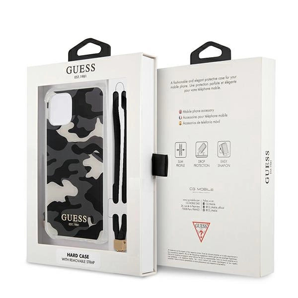 Guess GUHCP12MKSARBK iPhone 12/12 Pro 6.1" black/black hardcase Camo Collection