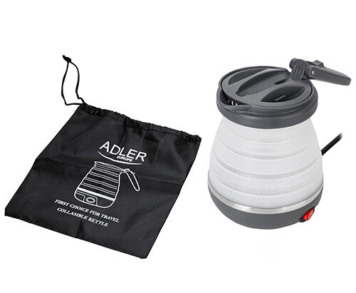 Adler AD 1279 elkedel 0,6 L 750 W Sort, Hvid
