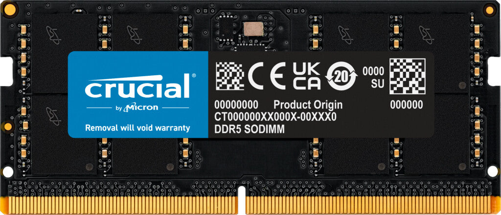 Crucial CT32G56C46S5 hukommelsesmodul 32 GB 1 x 32 GB DDR5 262-pin SO-DIMM