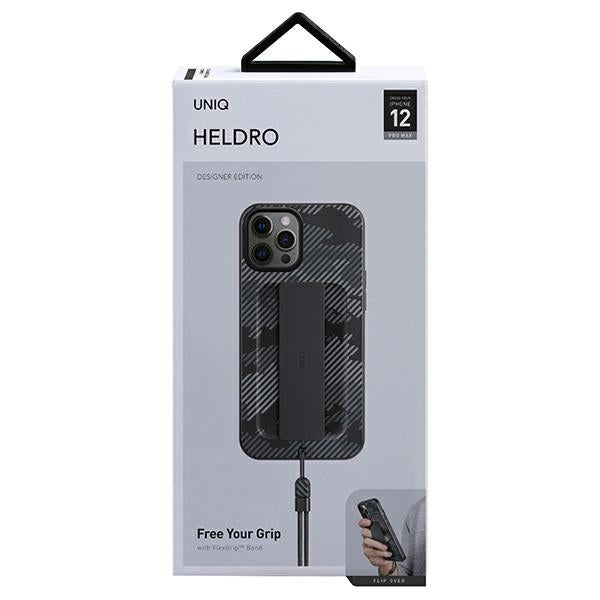 Uniq Heldro fodtøj til iPhone 12 Pro Max - sort camouflage