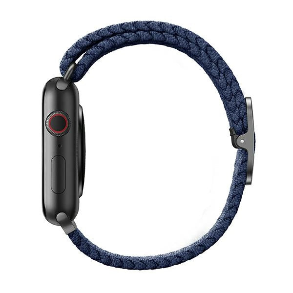 Uniq Aspen flettet rem til Apple Watch 1/2/3/4/5/6/7/8/SE/SE2 40/38/41 mm - Blå