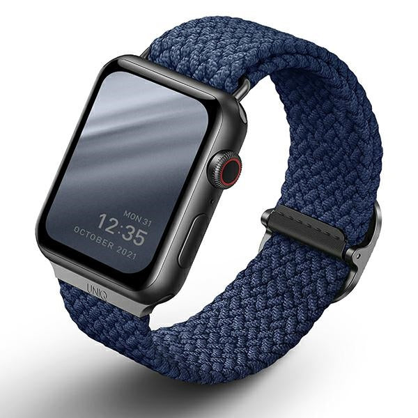 Uniq Aspen Strimlet rem til Apple Watch 1/2/3/4/5/6/7/8/SE/SE2 44/42/45 mm - blå