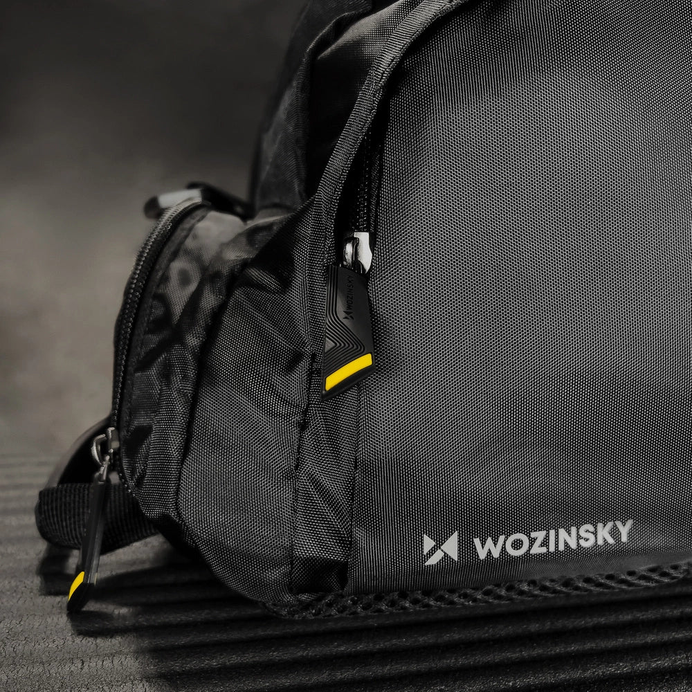 Wozinsky Travel Sports Bag Bag Bag Bag Hand Luggage Bag 40x20x25 cm for Airplane Black (WSB-B01)