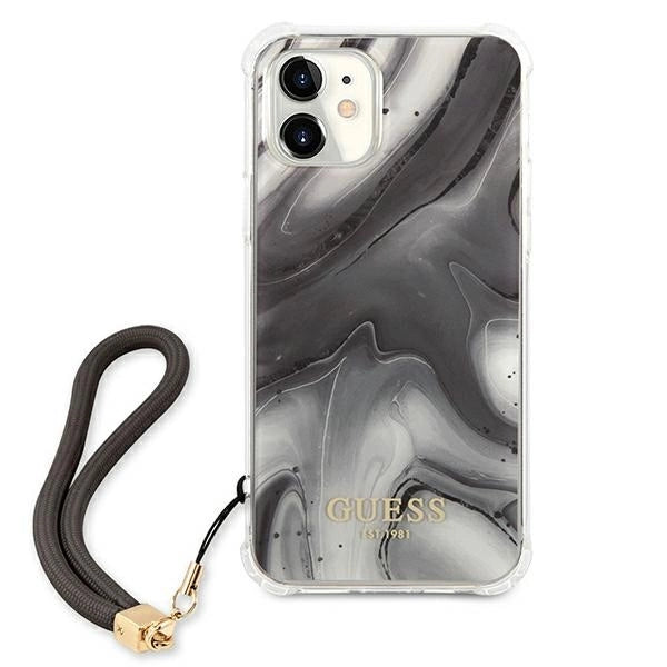 Guess GUHCP12SKSMAGR iPhone 12 mini 5.4" grå/grå hardcase Marble Collection