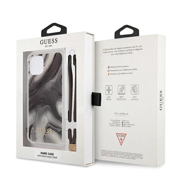 Guess GUHCP12SKSMAGR iPhone 12 mini 5.4" grå/grå hardcase Marble Collection
