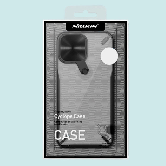 Nillkin Cyclops Case holdbar kuffert med kameraomslag og sammenklappelig stand til iPhone 13 Pro sort
